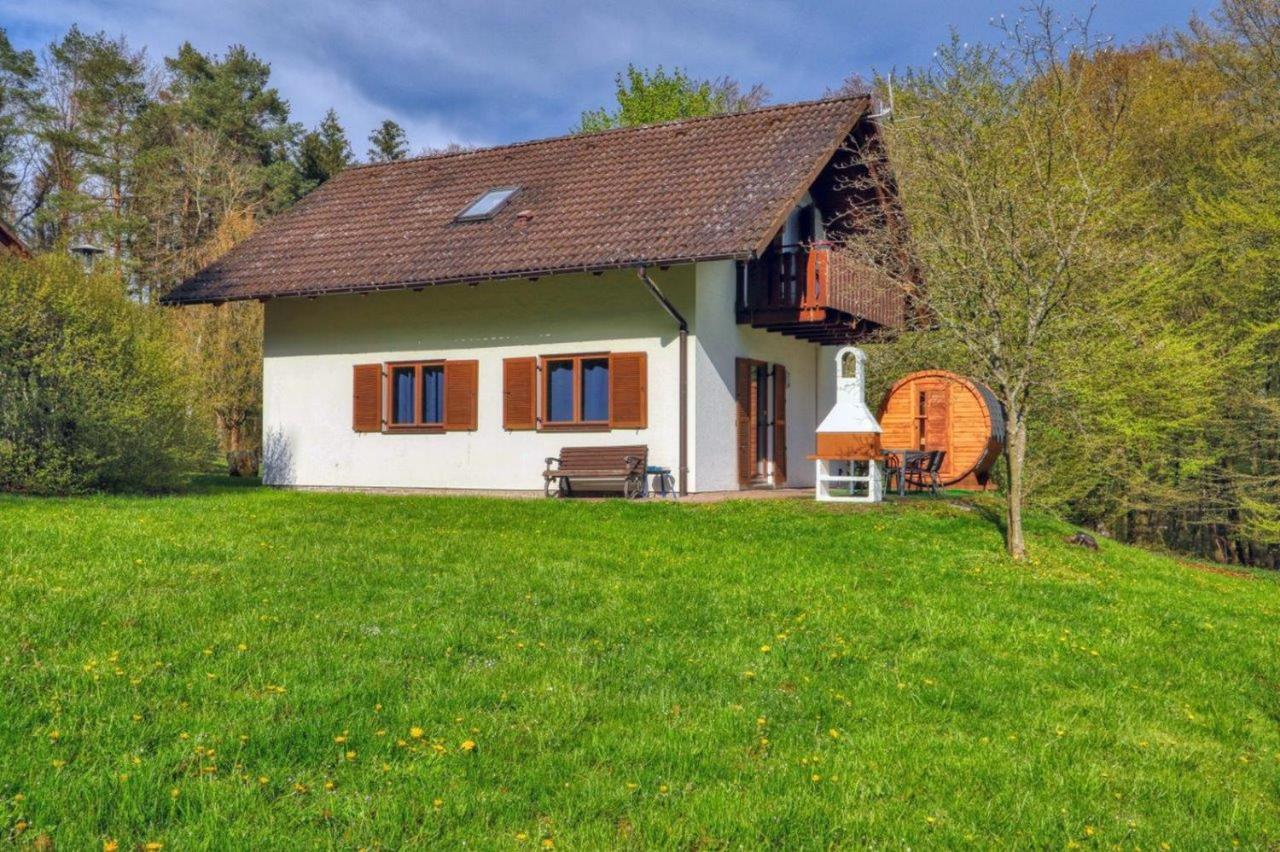 Seepark Kirchheim Ferienhaus Bei Zeta Mit Sauna Dış mekan fotoğraf